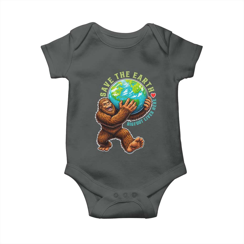 Earth Day Baby Onesie Save The Earth Bigfoot Lives Here