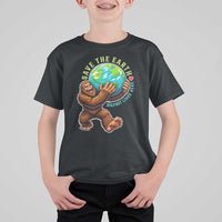 Earth Day T Shirt For Kid Save The Earth Bigfoot Lives Here