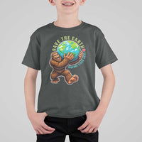 Earth Day T Shirt For Kid Save The Earth Bigfoot Lives Here