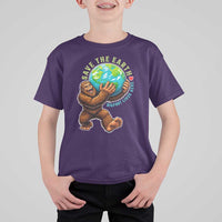Earth Day T Shirt For Kid Save The Earth Bigfoot Lives Here