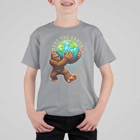 Earth Day T Shirt For Kid Save The Earth Bigfoot Lives Here