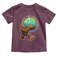 Earth Day Toddler T Shirt Save The Earth Bigfoot Lives Here