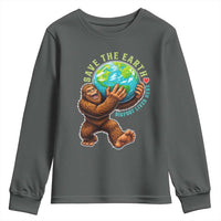 Earth Day Youth Sweatshirt Save The Earth Bigfoot Lives Here