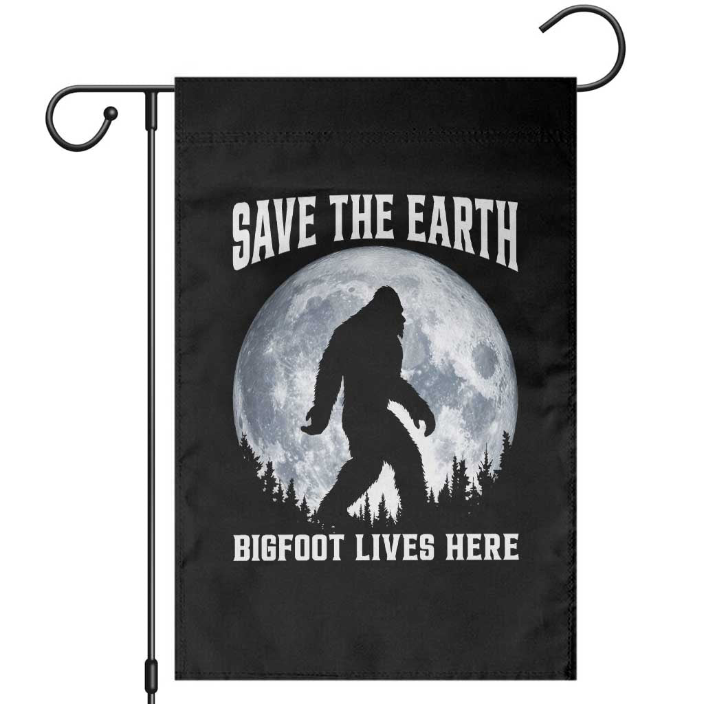 Save The Earth Bigfoot Lives Here Garden Flag Earth Day Nature Lover
