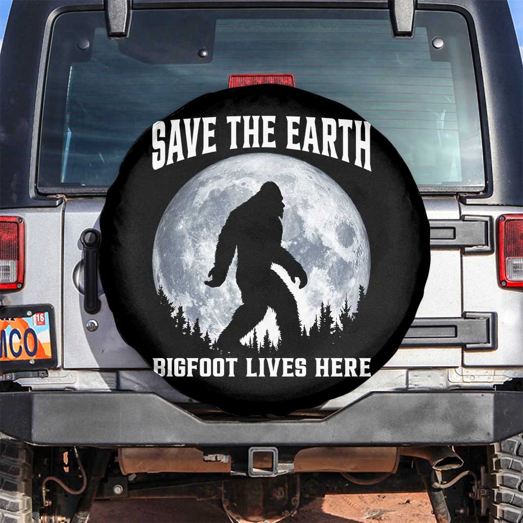 Save The Earth Bigfoot Lives Here Spare Tire Cover Earth Day Nature Lover