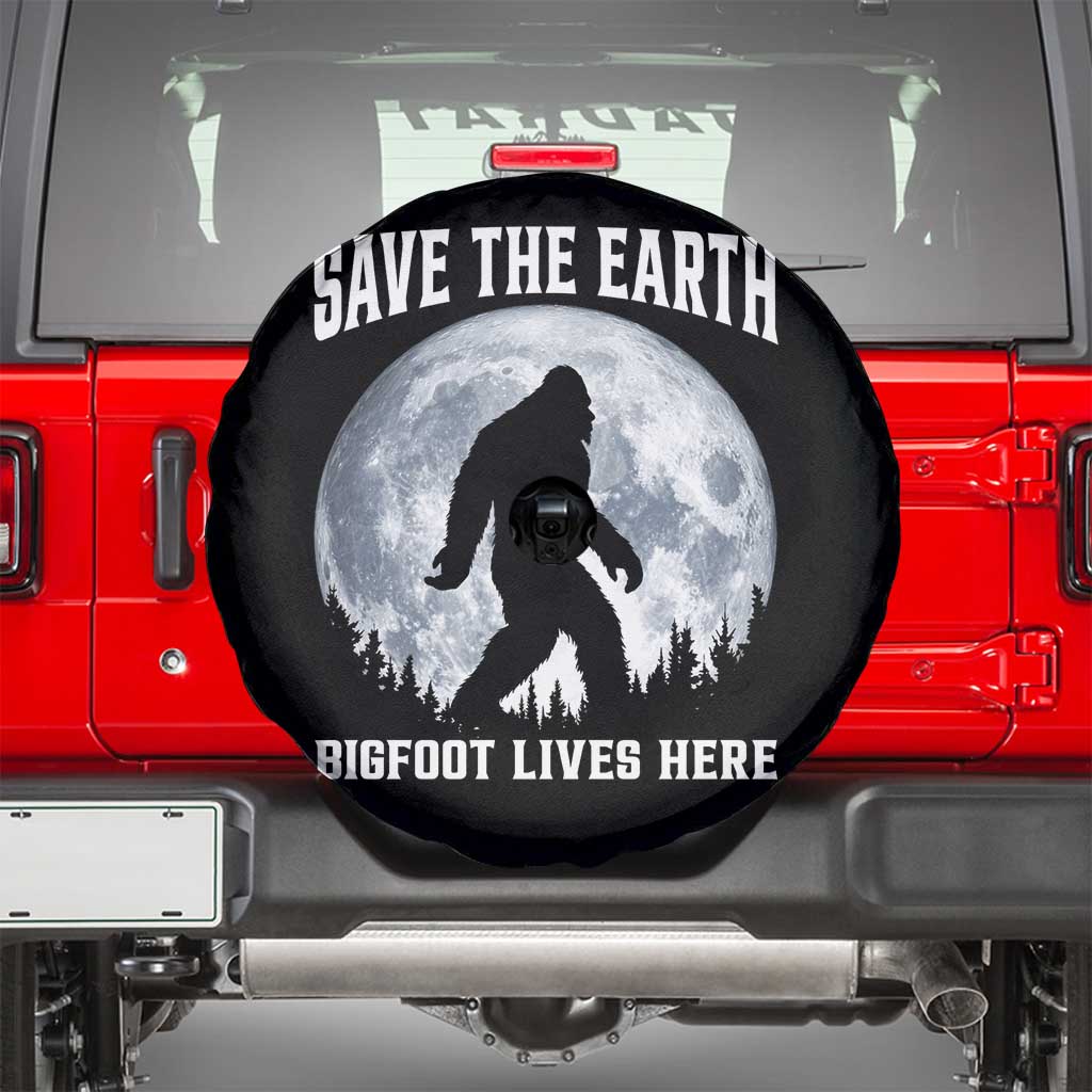 Save The Earth Bigfoot Lives Here Spare Tire Cover Earth Day Nature Lover