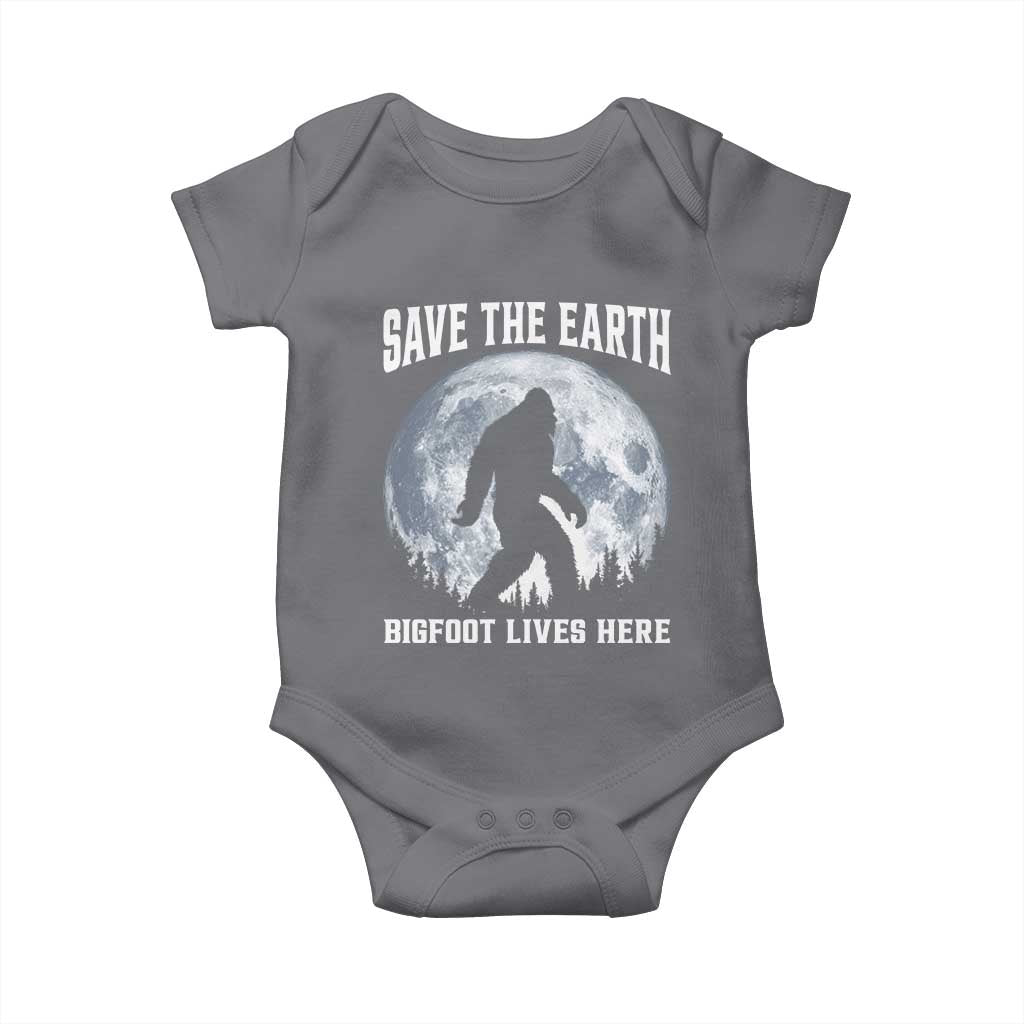 Save The Earth Bigfoot Lives Here Baby Onesie Earth Day Nature Lover