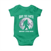 Save The Earth Bigfoot Lives Here Baby Onesie Earth Day Nature Lover