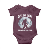 Save The Earth Bigfoot Lives Here Baby Onesie Earth Day Nature Lover