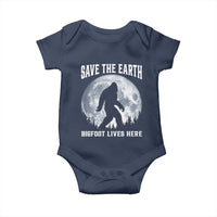Save The Earth Bigfoot Lives Here Baby Onesie Earth Day Nature Lover