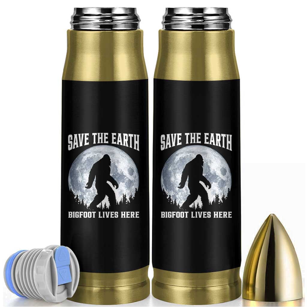 Save The Earth Bigfoot Lives Here Bullet Tumbler Earth Day Nature Lover