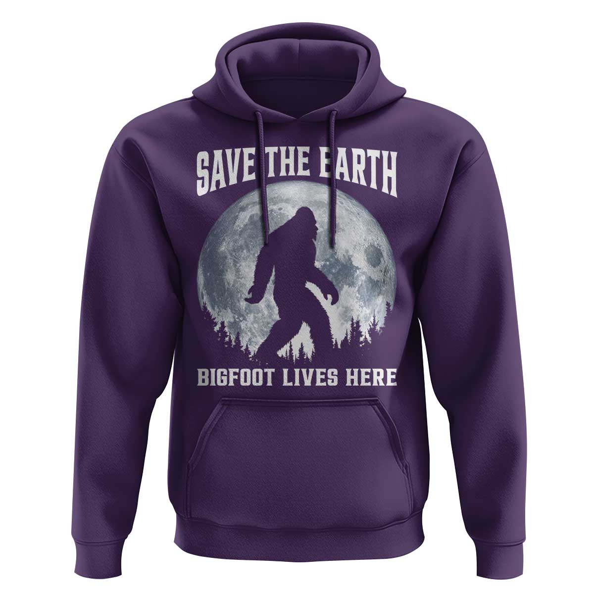 Save The Earth Bigfoot Lives Here Hoodie Earth Day Nature Lover