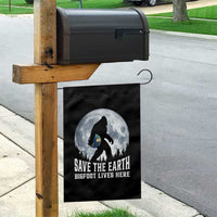 Save Our Planet Nature Lover Garden Flag Bigfoot Lives Here