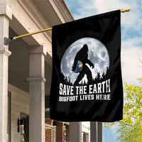 Save Our Planet Nature Lover Garden Flag Bigfoot Lives Here