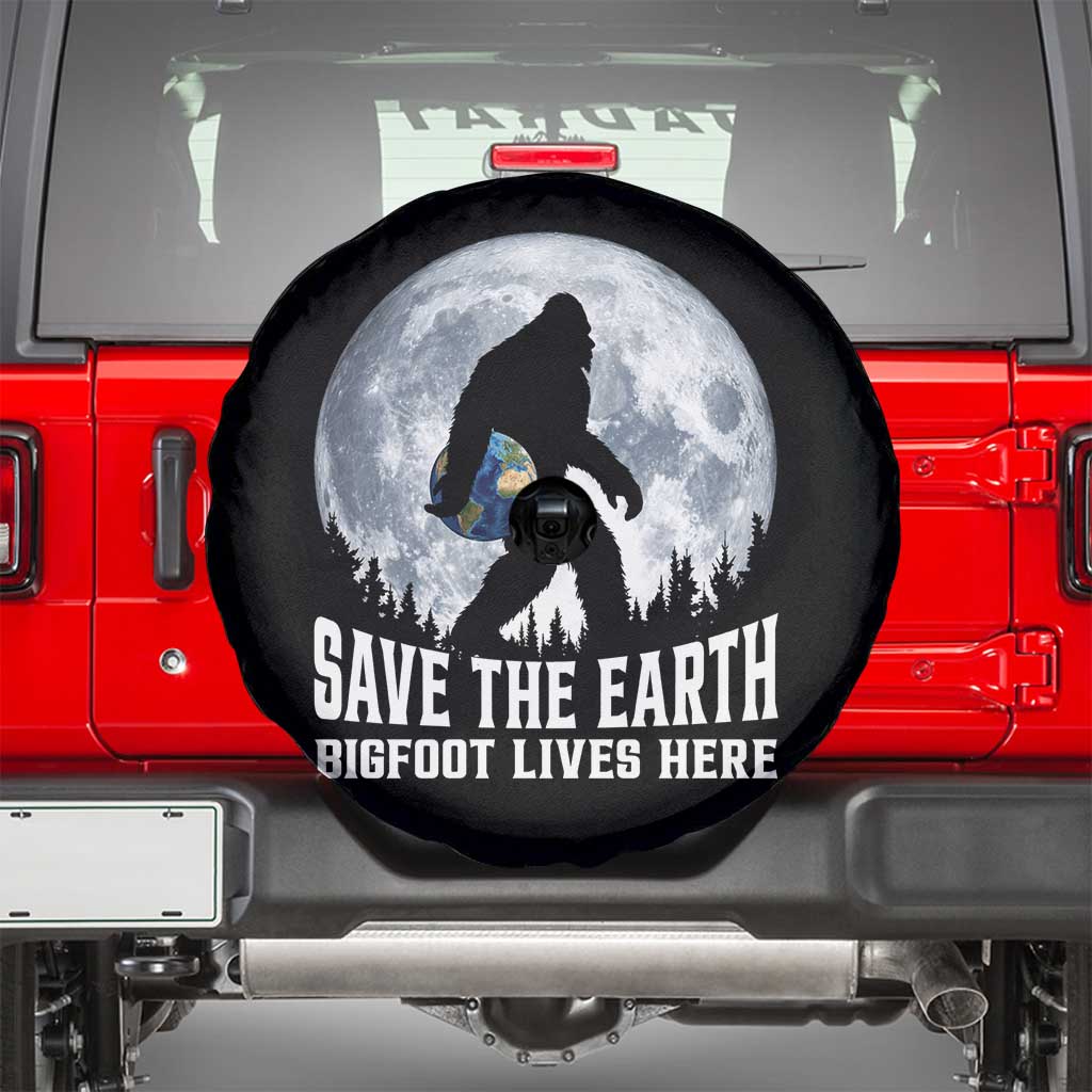 Save Our Planet Nature Lover Spare Tire Cover Bigfoot Lives Here