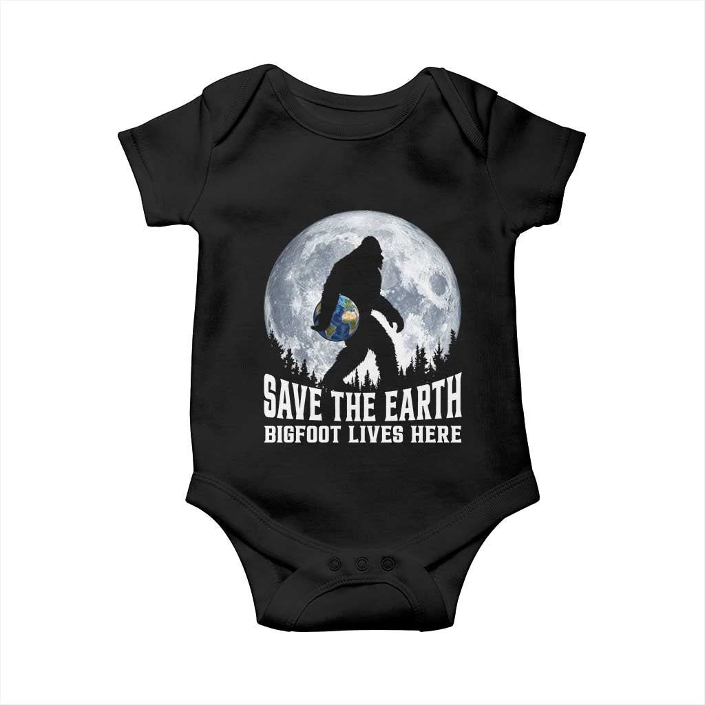 Save Our Planet Nature Lover Baby Onesie Bigfoot Lives Here