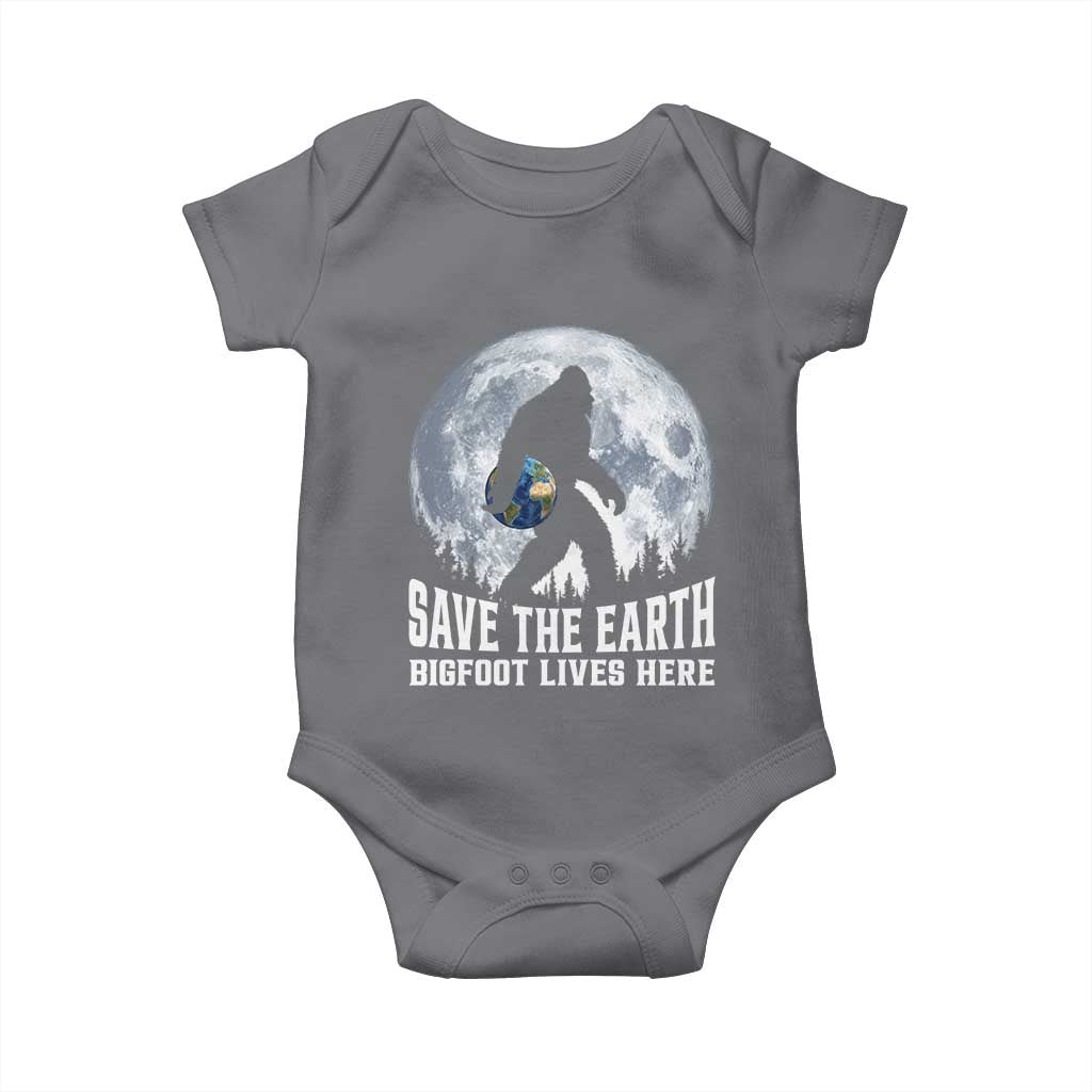 Save Our Planet Nature Lover Baby Onesie Bigfoot Lives Here