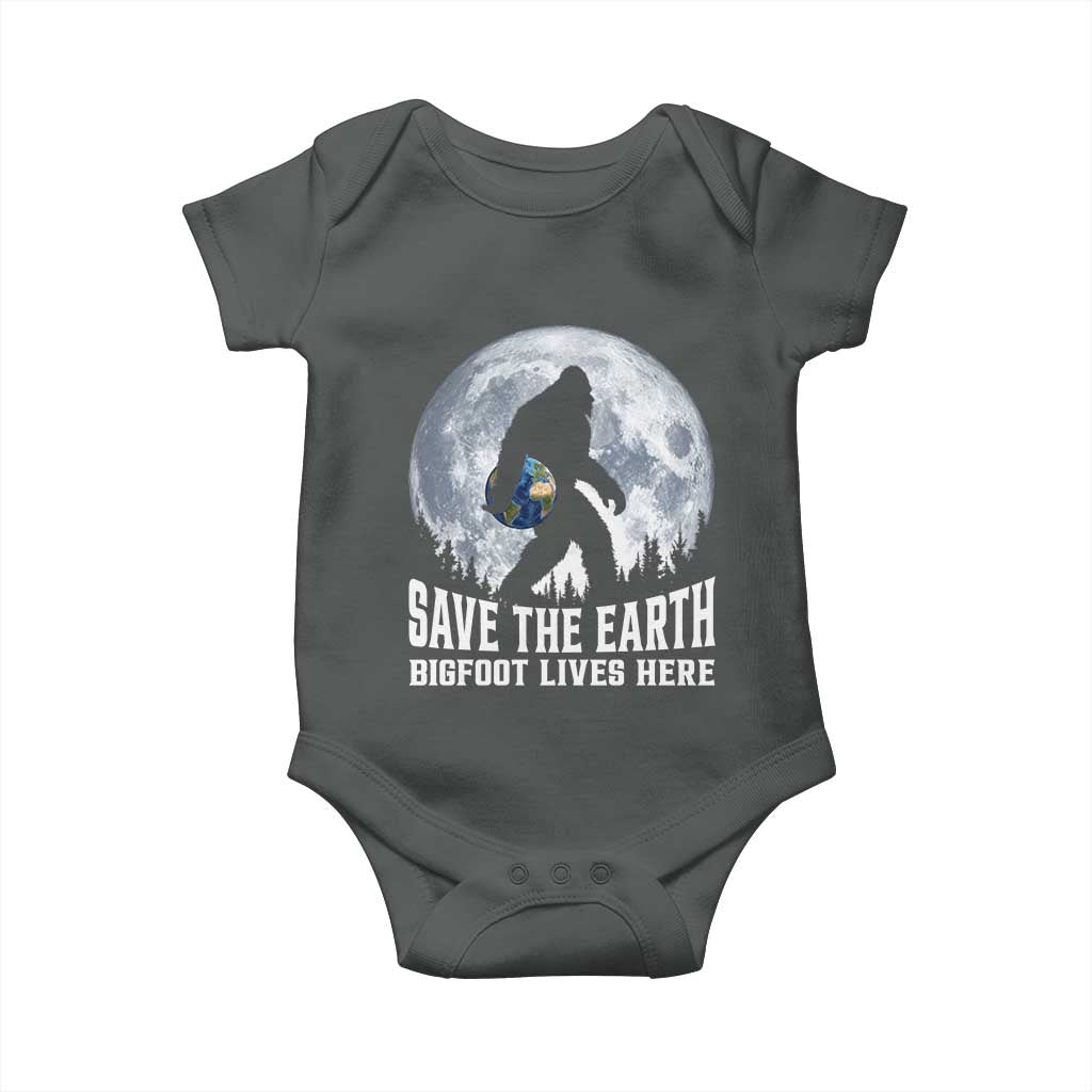 Save Our Planet Nature Lover Baby Onesie Bigfoot Lives Here