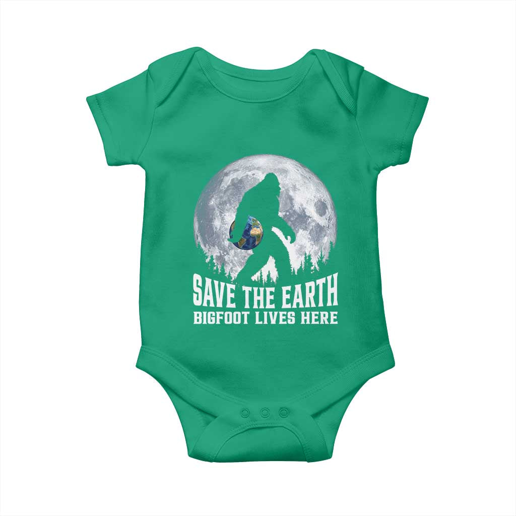 Save Our Planet Nature Lover Baby Onesie Bigfoot Lives Here