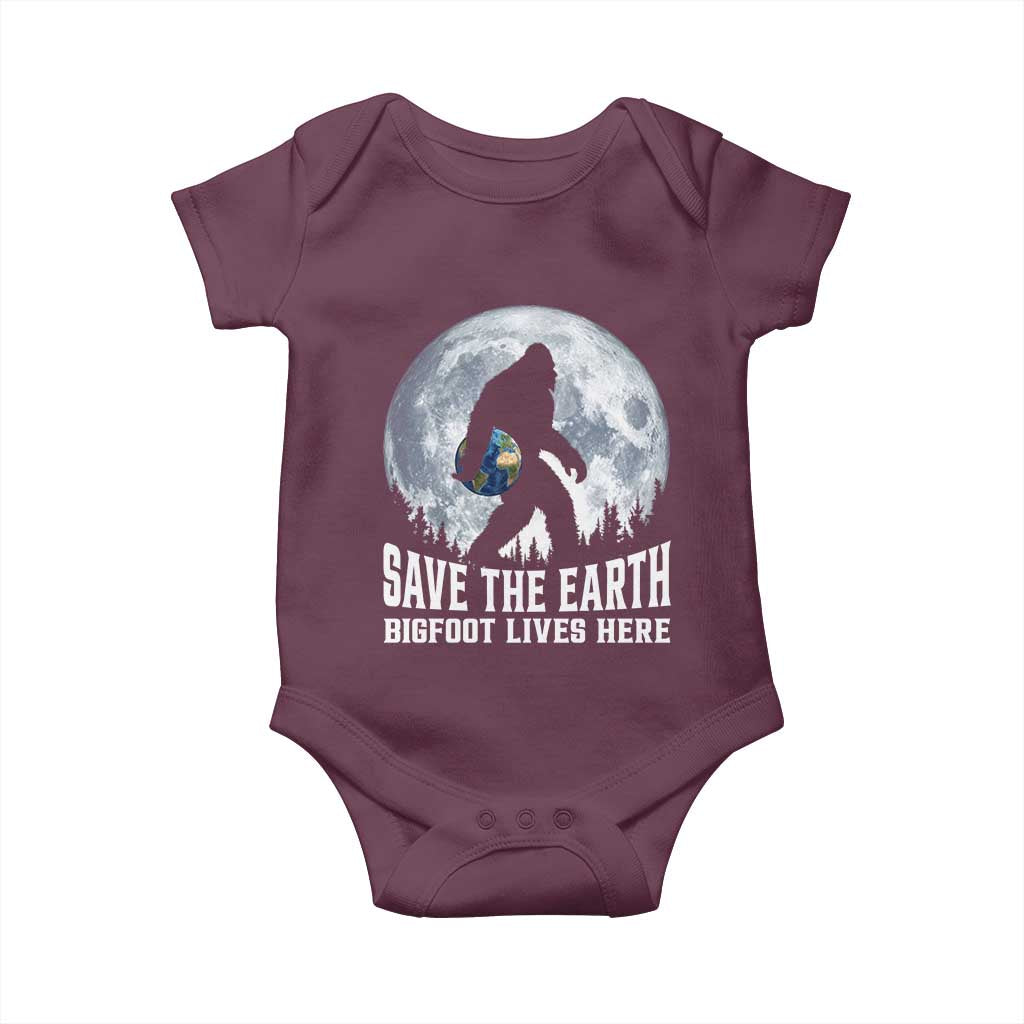 Save Our Planet Nature Lover Baby Onesie Bigfoot Lives Here