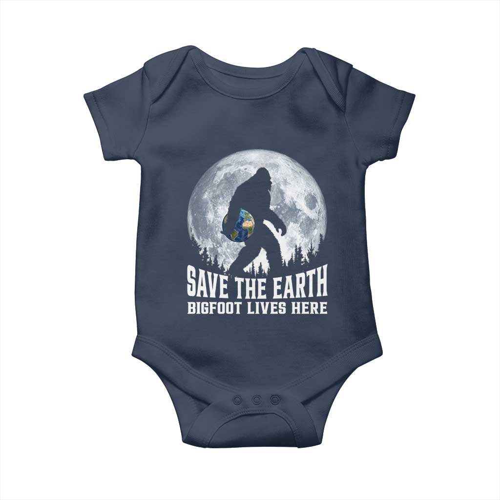 Save Our Planet Nature Lover Baby Onesie Bigfoot Lives Here