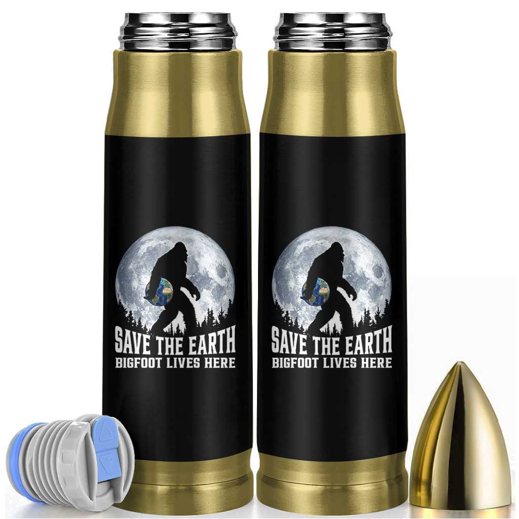 Save Our Planet Nature Lover Bullet Tumbler Bigfoot Lives Here
