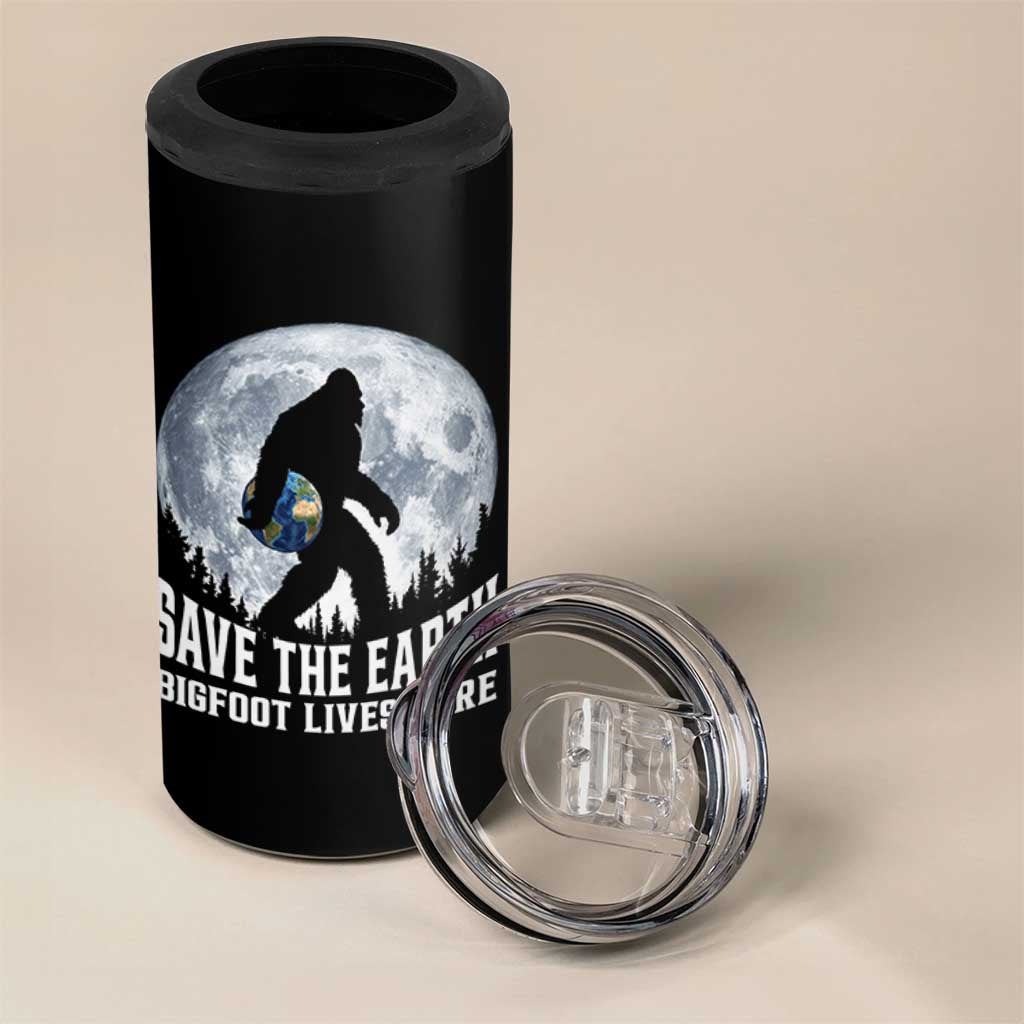 Save Our Planet Nature Lover 4 in 1 Can Cooler Tumbler Bigfoot Lives Here