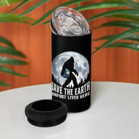 Save Our Planet Nature Lover 4 in 1 Can Cooler Tumbler Bigfoot Lives Here