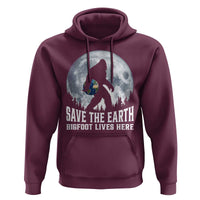 Save Our Planet Nature Lover Hoodie Bigfoot Lives Here