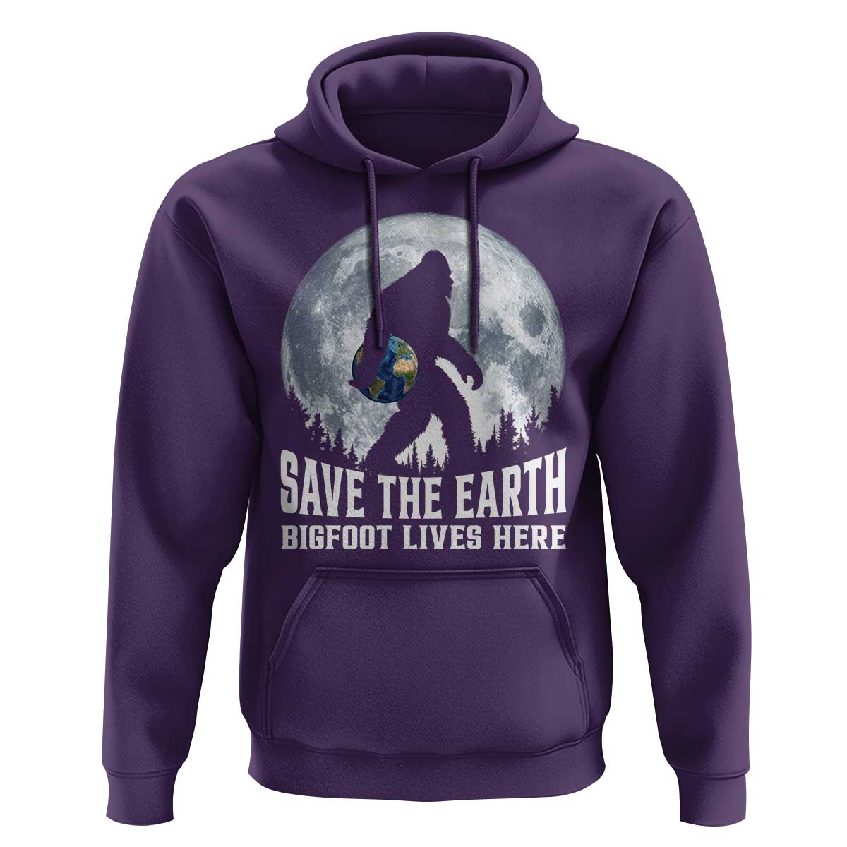 Save Our Planet Nature Lover Hoodie Bigfoot Lives Here