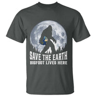 Save Our Planet Nature Lover T Shirt Bigfoot Lives Here