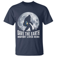 Save Our Planet Nature Lover T Shirt Bigfoot Lives Here