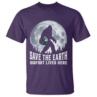 Save Our Planet Nature Lover T Shirt Bigfoot Lives Here