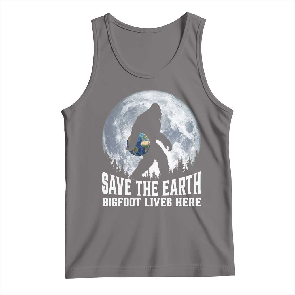 Save Our Planet Nature Lover Tank Top Bigfoot Lives Here