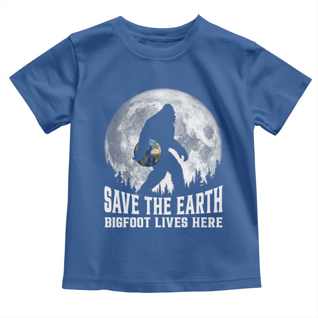 Save Our Planet Nature Lover Toddler T Shirt Bigfoot Lives Here