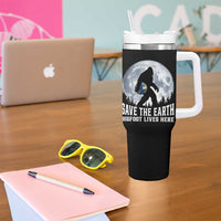 Save Our Planet Nature Lover Tumbler With Handle Bigfoot Lives Here