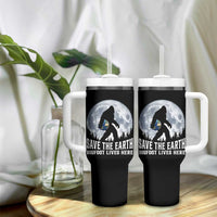 Save Our Planet Nature Lover Tumbler With Handle Bigfoot Lives Here