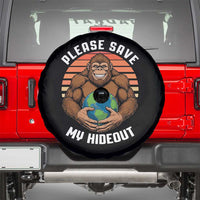 Funny Earth Day Bigfoot Spare Tire Cover Please Save My Hideout