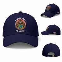 Funny Earth Day Bigfoot Baseball Cap Please Save My Hideout