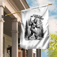 Please Save My Hideout Garden Flag Bigfoot Forest Protector