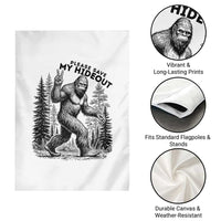 Please Save My Hideout Garden Flag Bigfoot Forest Protector