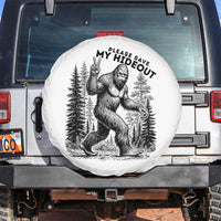Please Save My Hideout Spare Tire Cover Bigfoot Forest Protector