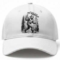 Please Save My Hideout Baseball Cap Bigfoot Forest Protector