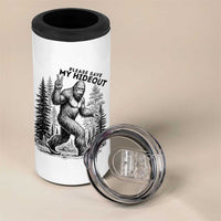 Please Save My Hideout 4 in 1 Can Cooler Tumbler Bigfoot Forest Protector