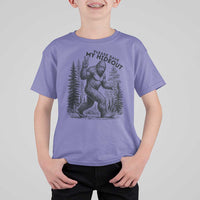 Please Save My Hideout T Shirt For Kid Bigfoot Forest Protector