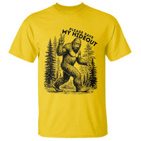 Please Save My Hideout T Shirt Bigfoot Forest Protector