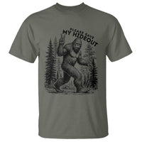 Please Save My Hideout T Shirt Bigfoot Forest Protector