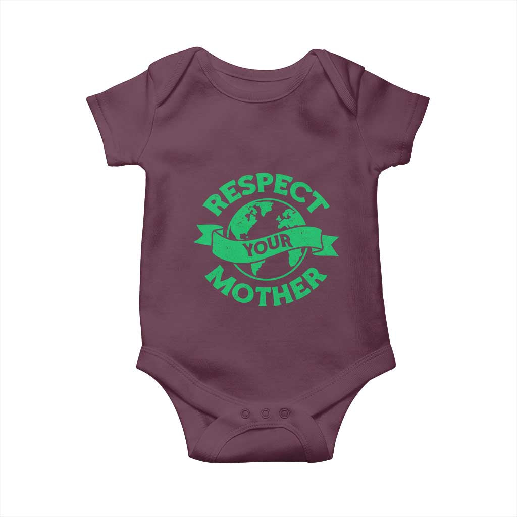 Respect Your Mother Baby Onesie Earth Day Nature Lover Gift