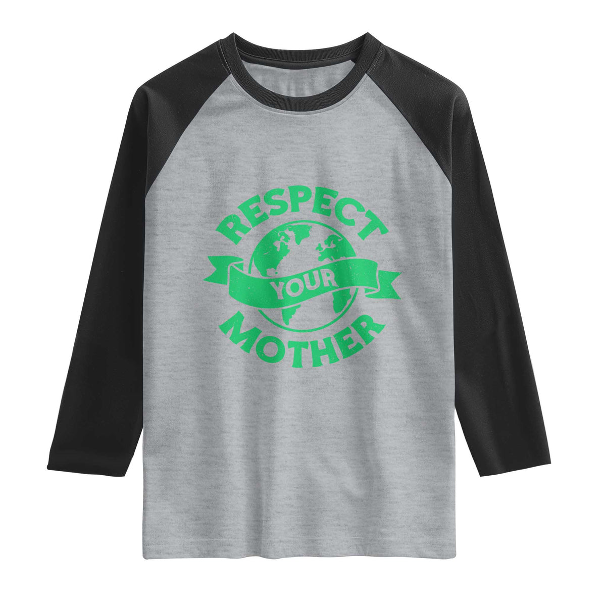 Respect Your Mother Raglan Shirt Earth Day Nature Lover Gift