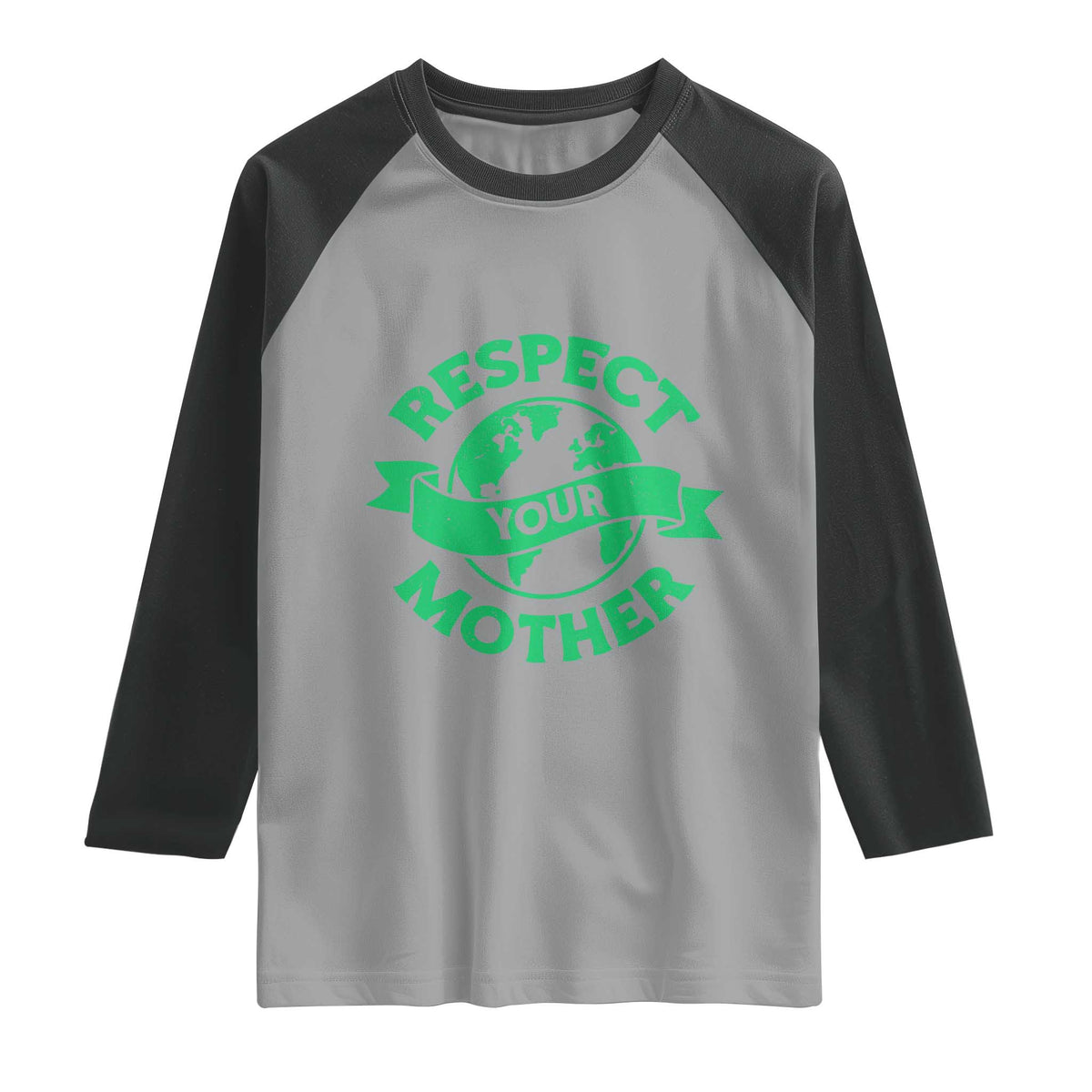 Respect Your Mother Raglan Shirt Earth Day Nature Lover Gift